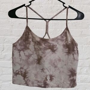 Women's Victoria's Secret PINK Tie-Dye Shrunken Crop Shelf Cami Size Largr